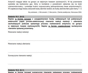 Matura z chemii 2021 - arkusz PDF