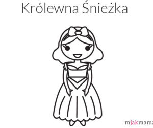 Kolorowanki księżniczki - Królewna Śnieżka