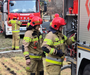 Pożar poddasza w domu jednorodzinnym na Bielanach