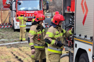 Pożar poddasza w domu jednorodzinnym na Bielanach
