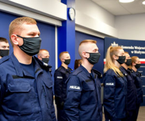 Podlaskie. Uroczyste ślubowanie 21 nowych policjantów