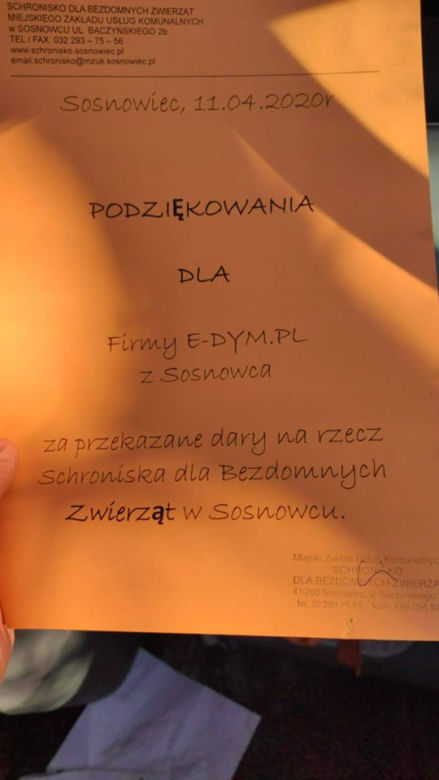 Piękny gest firmy z Sosnowca. Zrobili to dla zwierząt ze schroniska!