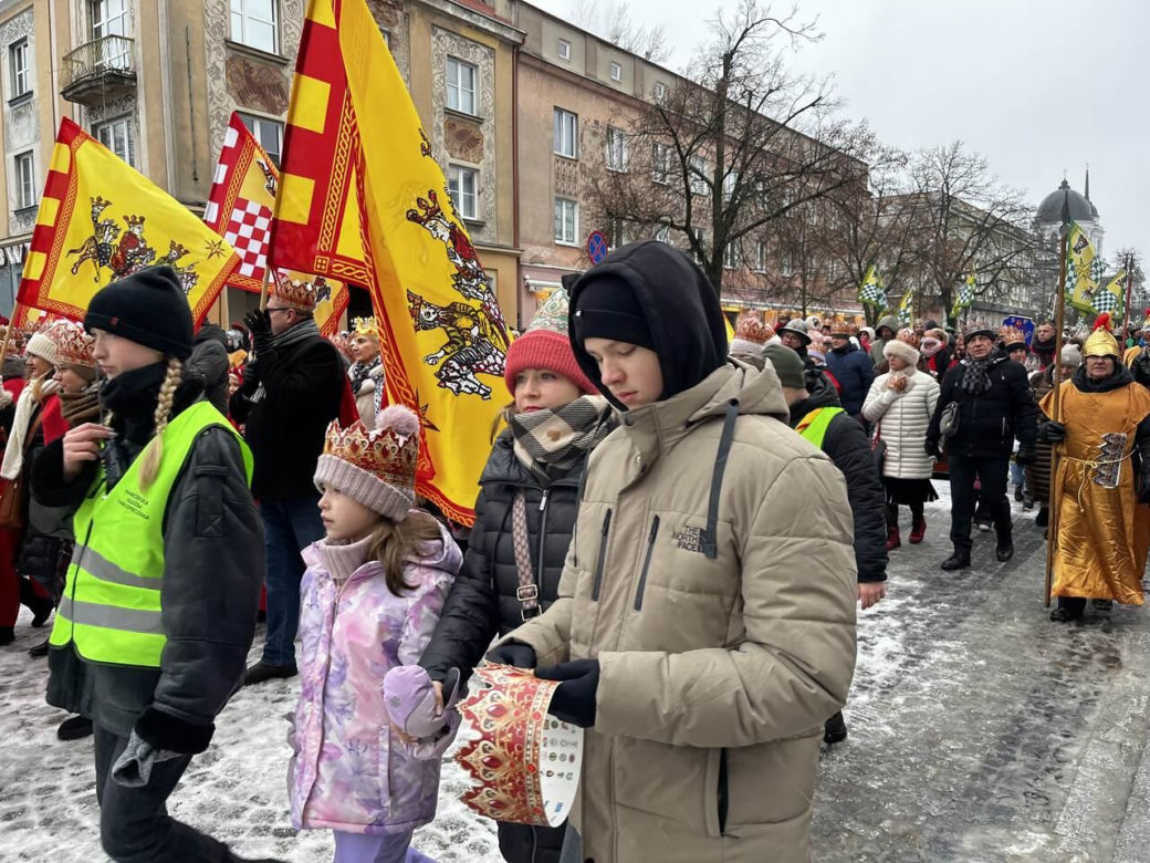Orszak Trzech Króli 2025 na ulicach Białegostoku