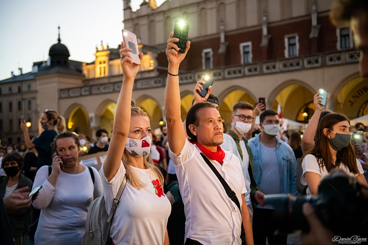 Kraków solidarny z Białorusią