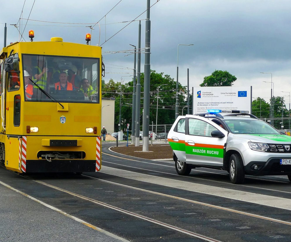 Przejazdy techniczne już odbywają się po trasie na Naramowice