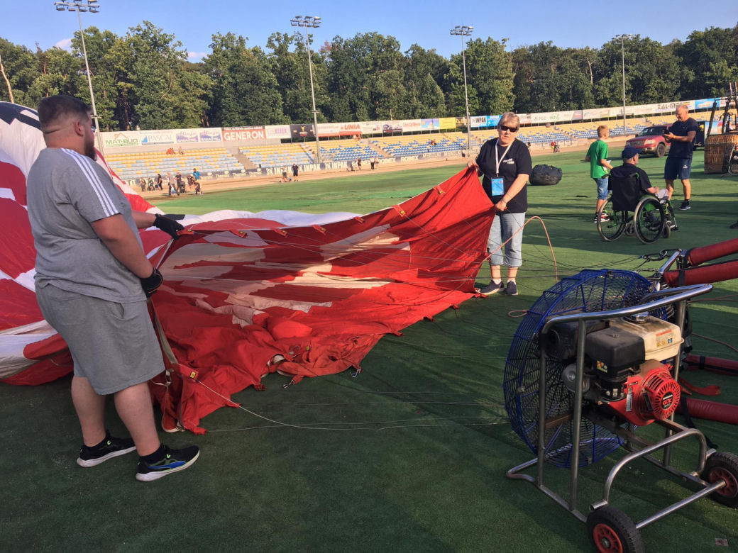Fiesta balonowa na stadionie GKM-u Grudziądz