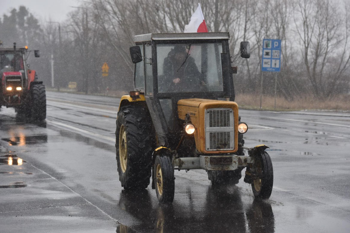 Protest rolników w Toruniu i okolicach. Zdjęcia z piątku - 9 lutego 2024