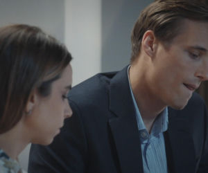 M jak miłość, odcinek 1891. Olek (Maurycy Popiel), Aneta (Ilona Janyst)