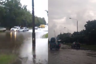 Ulewa nad Łodzią: zalane ulice, paraliż tramwajów! Na wielu ulicach wciąż stoi woda [WIDEO]