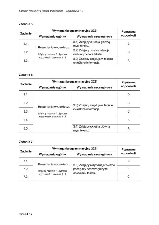 Matura poprawkowa angielski arkusz CKE