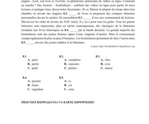 Matura 2020 język francuski [ARKUSZ CKE]