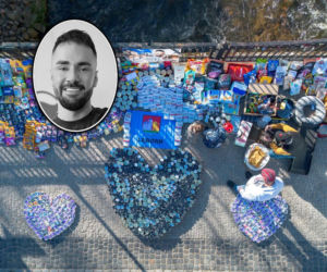 Mieszkańcy miasta oddali hołd zmarłemu Łukaszowi Litewce. Poruszający widok