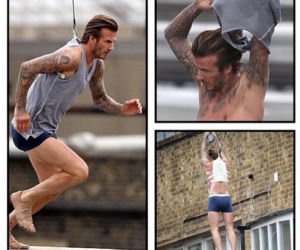 David Beckham biega w majtkach w reklamie H&M