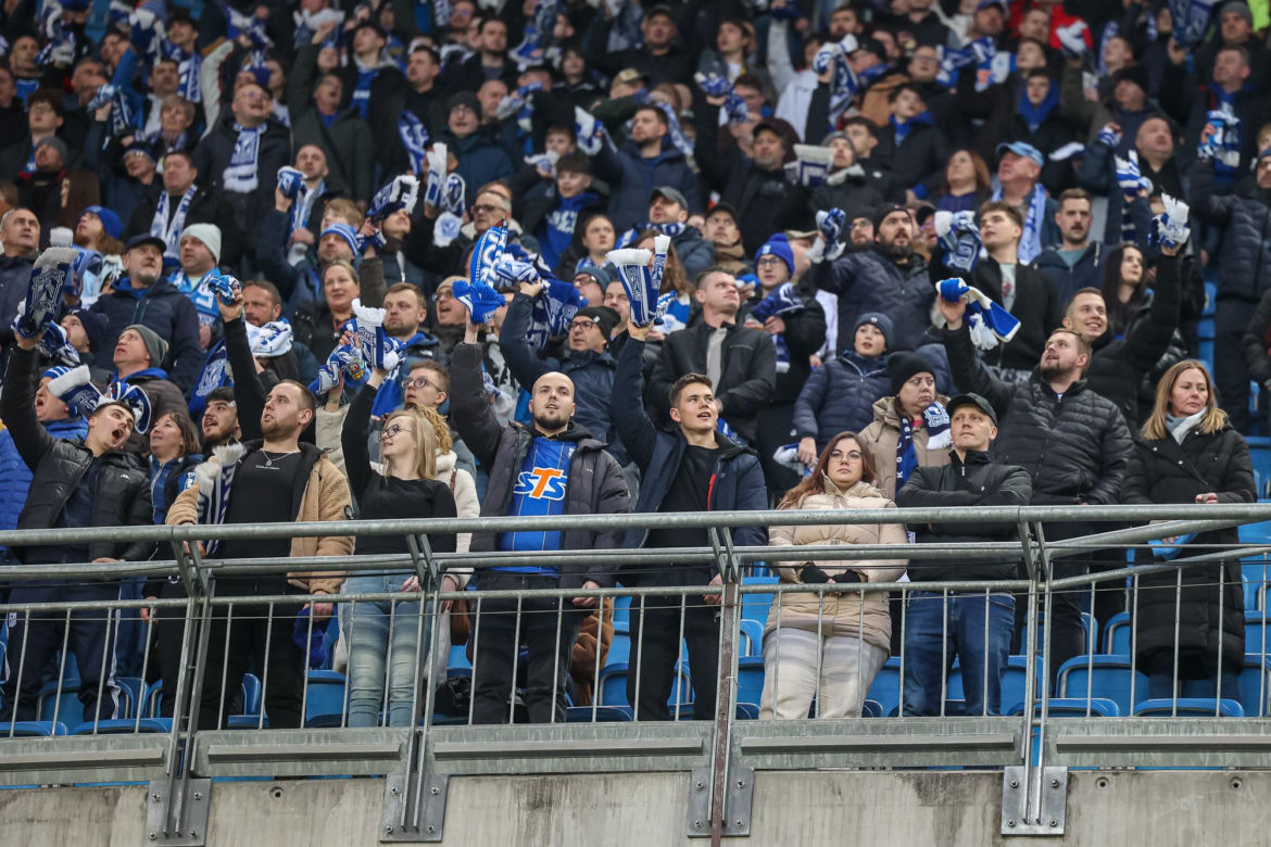 Lech Poznań - Raków Częstochowa: Zdjęcia kibiców z meczu 23. kolejki PKO BP Ekstraklasy