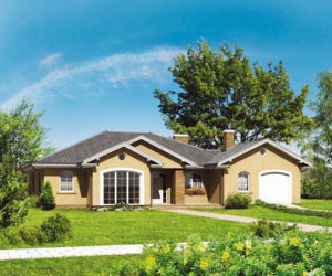 Dom idealnie połączony z ogrodem, czyli projekty domów parterowych typu bungalow 