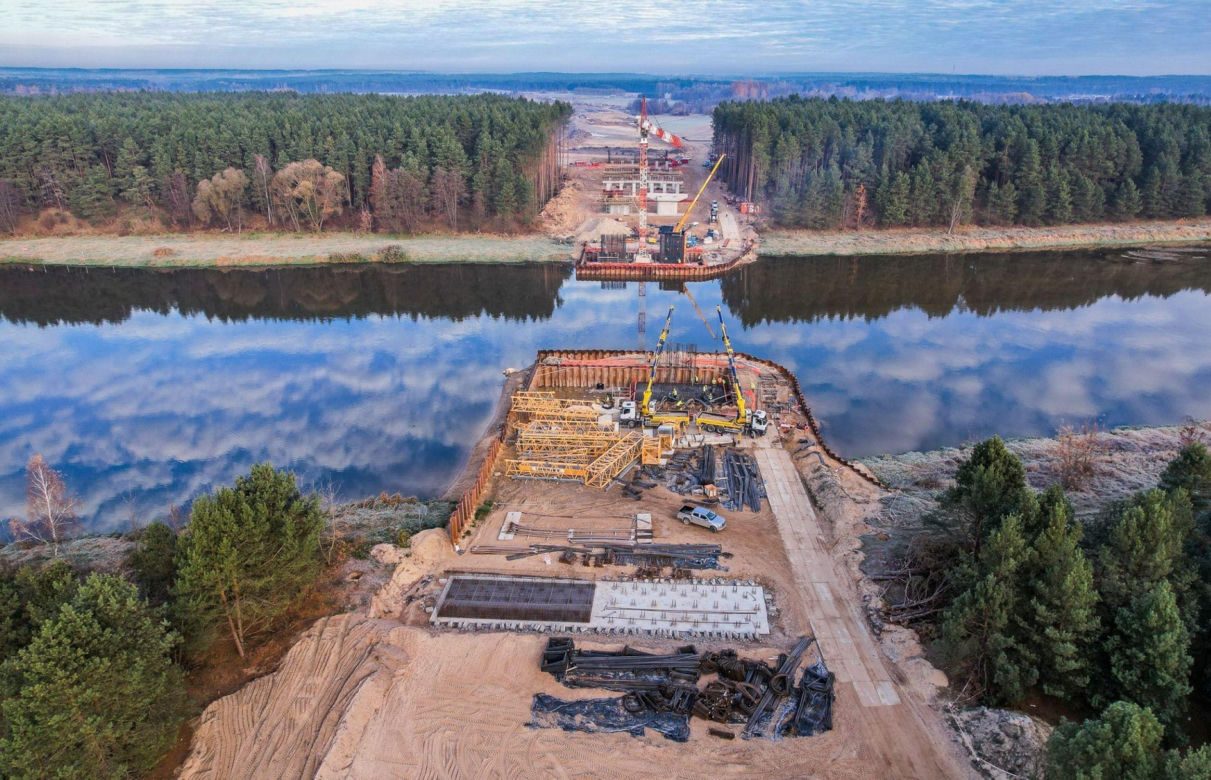 Nowy most na odcinku S19 Malewice-Chlebczyn (końcówka 2024 r.)