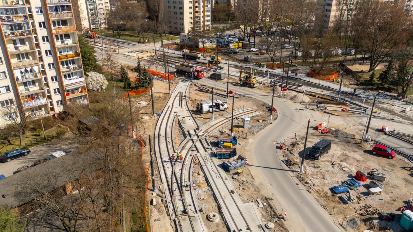 Budowa tramwaju na ul. Św. Bonifacego
