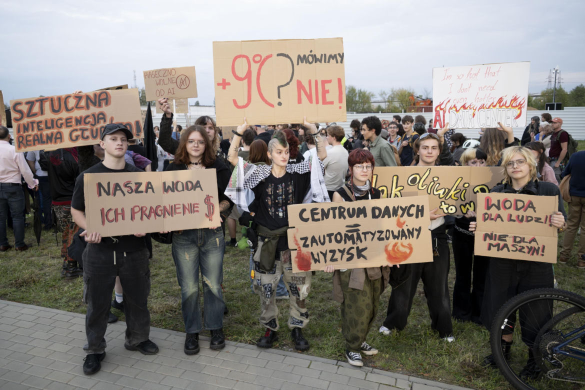 Protest w Piasecznie przeciwko Data Center