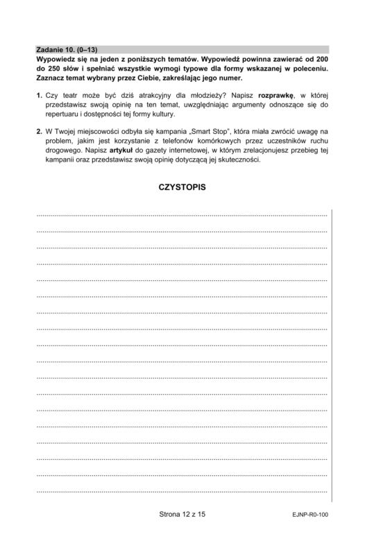 Matura próbna 2021: Język niemiecki [POZIOM ROZSZERZONY] Arkusze CKE i odpowiedzi