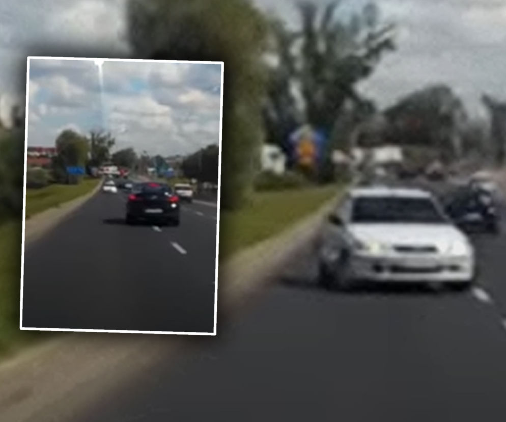 Czteropasmową drogą leciał pod prąd