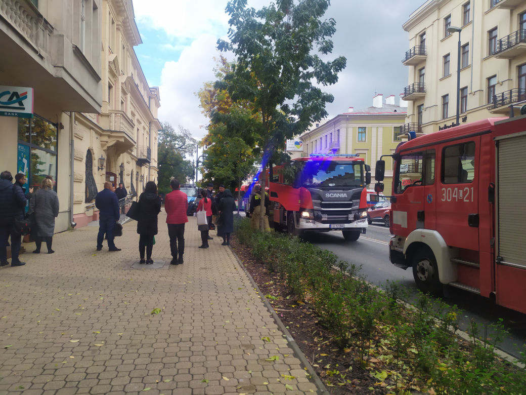 Ewakuacja lubelskiego sądu! Na sali rozpraw pojawił się dym