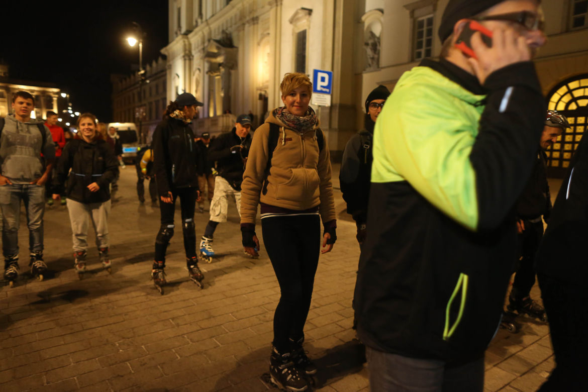 Nightskating po Warszawie