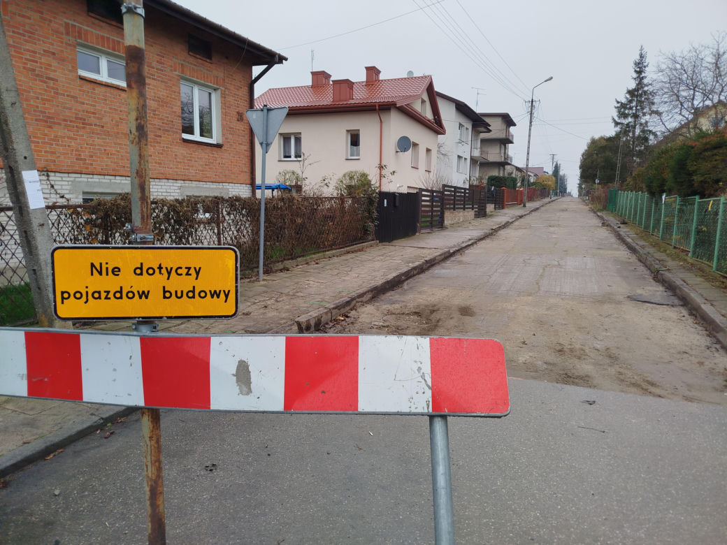 Ulica Mazowiecka w Siedlcach jest remontowana na dwóch odcinkach