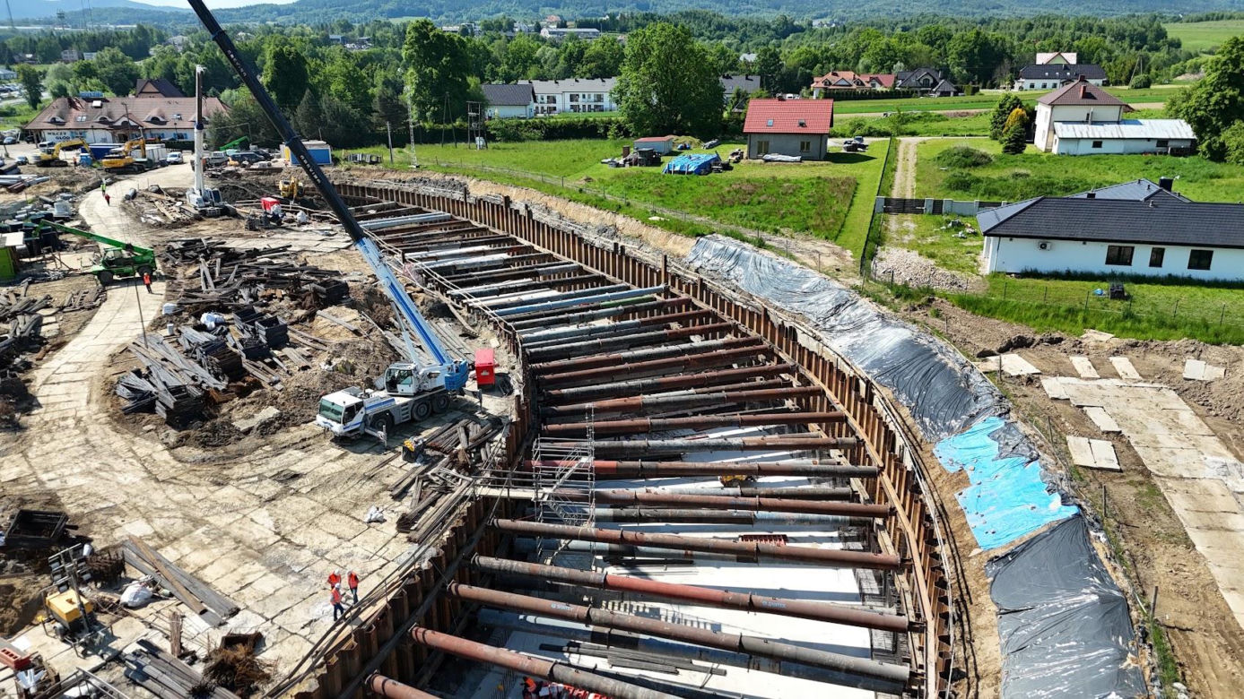 Budowa tunelu na zakopiance - w Krzyszkowicach