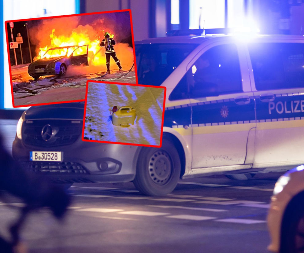Wybuchowy popis Polaków w Niemczech. Zapalili papierosa przy tankowaniu, auto w płomieniach!