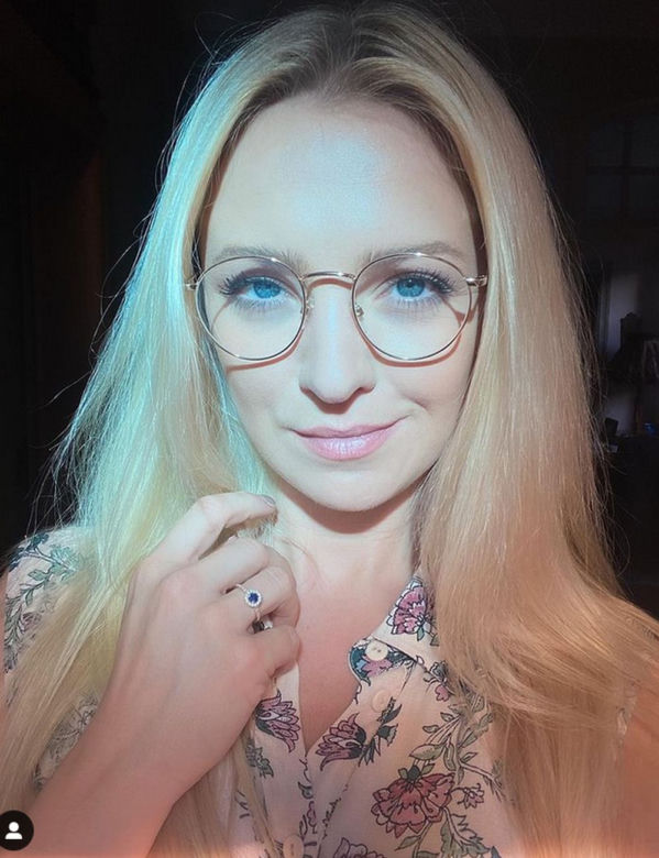 M jak miłość. Joasia (Barbara Kurdej-Szatan) na planie