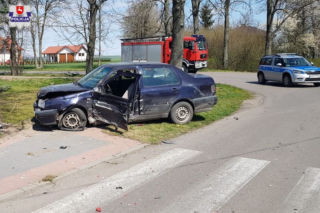 Nie ustąpił pierwszeństwa i zderzył się z TIR-em. To mogło się skończyć znacznie gorzej!