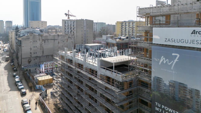 Inwestycja Apartamenty M7 w Warszawie w marcu 2026 r.