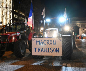 Protestyrolników w Paryżu