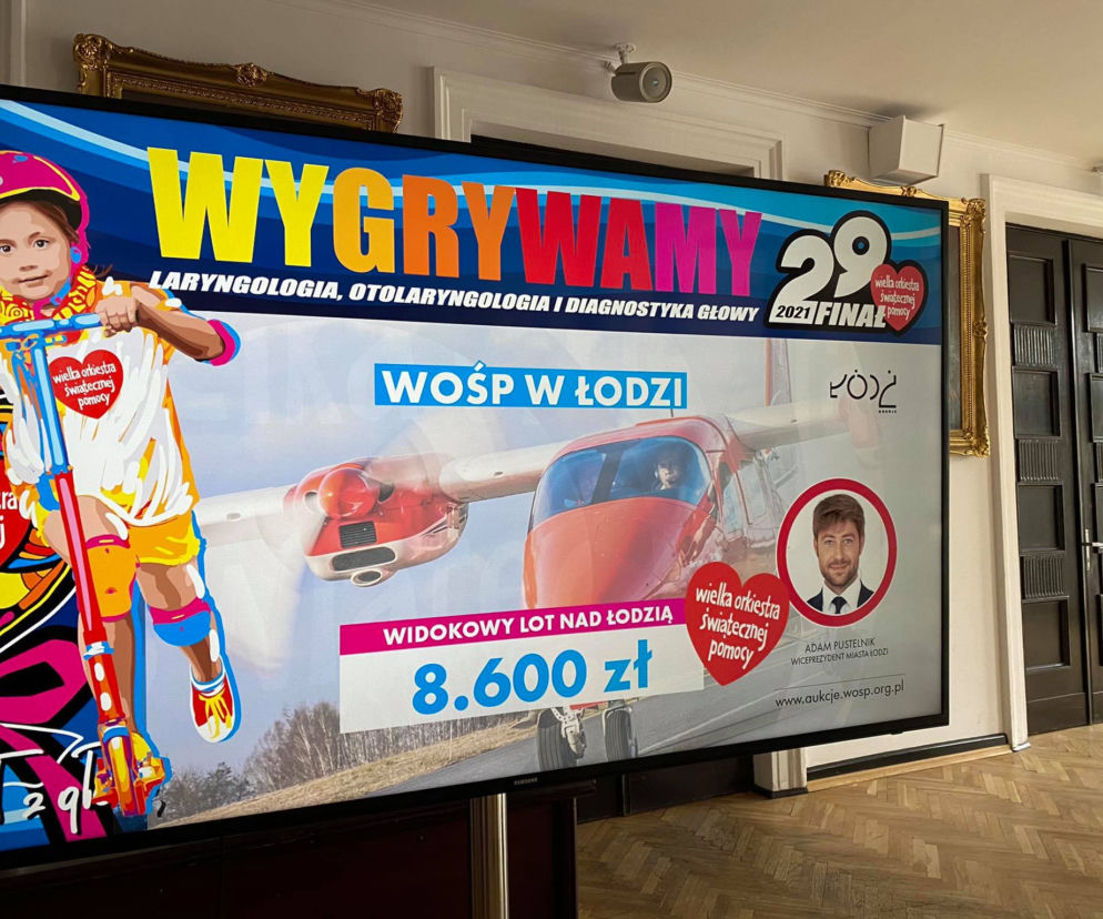 WOŚP w Łodzi. Ile wylicytowały władze miasta?