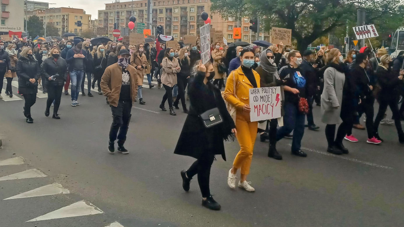 Protest kobiet w Szczecinie - 28.10.2020