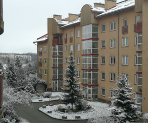 Śnieg w Krakowie spadł na wiosnę