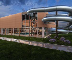 Wizualizacja parku wodnego Widzew w Łodzi