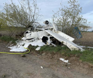 Awaryjne lądowanie samolotu pod Poznaniem. Na pokładzie dwie osoby