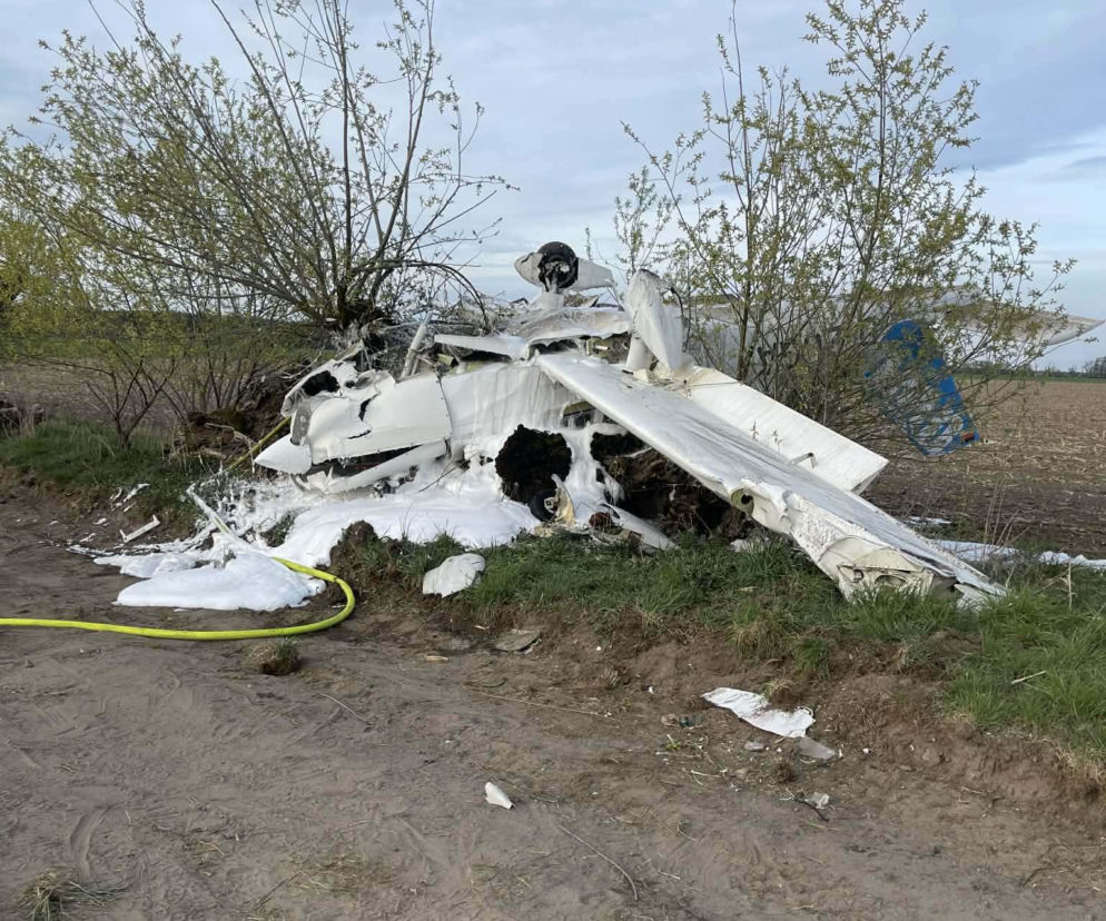 Awaryjne lądowanie samolotu pod Poznaniem. Na pokładzie dwie osoby