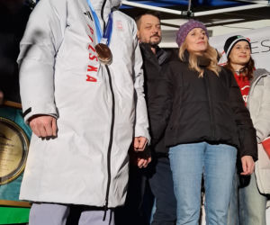 Powitanie Kacpra Tomasiaka w Bystrej 18.02.2026