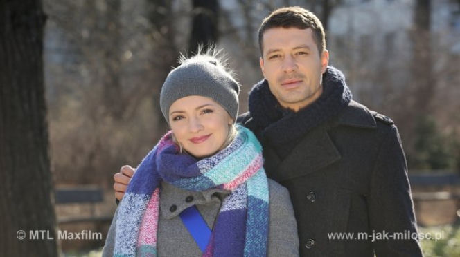 M jak miłość odc. 1148. Joasia (Barbara Kurdej-Szatan), Tomek (Andrzej Młynarczyk)
