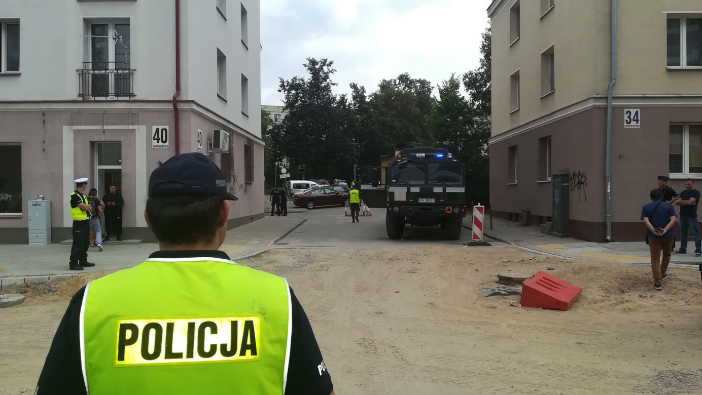 Białystok. Niewybuch na ul. Jurowieckiej