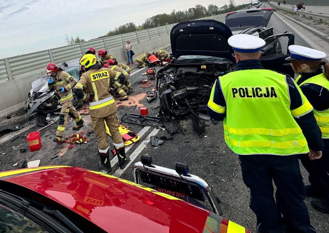 Groźny wypadek na wschodniej obwodnicy Wrocławia 
