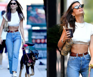 Emily Ratajkowski z psem