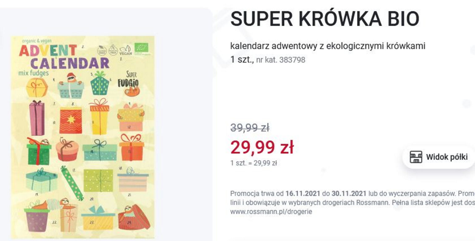Kalendarze adwentowe w Rossmann