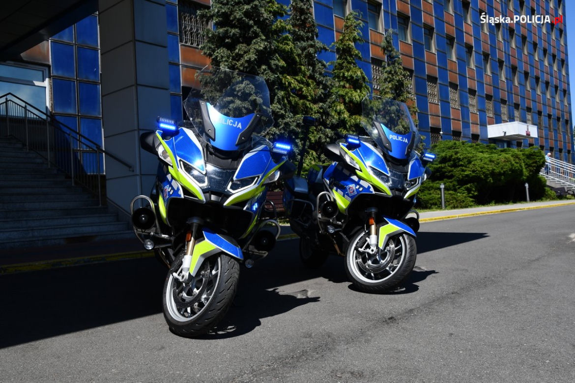 Nowe policyjne motocykle dostali policjanci w województwie śląskim