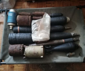 Arsenał na Osiedlu Mokre w Toruniu - policja zatrzymała 41-latka