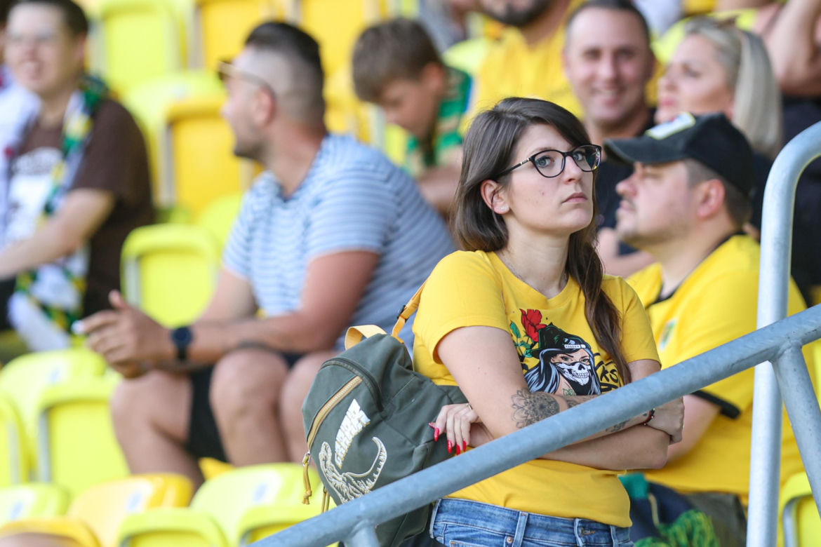 Kibice na meczu GKS Katowice - Arka Gdynia