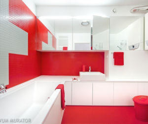Skandynawski design w łazience dla dzieci