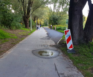Rzeszów: Prace przy ścieżce rowerowej na Lisią Górę na ukończeniu